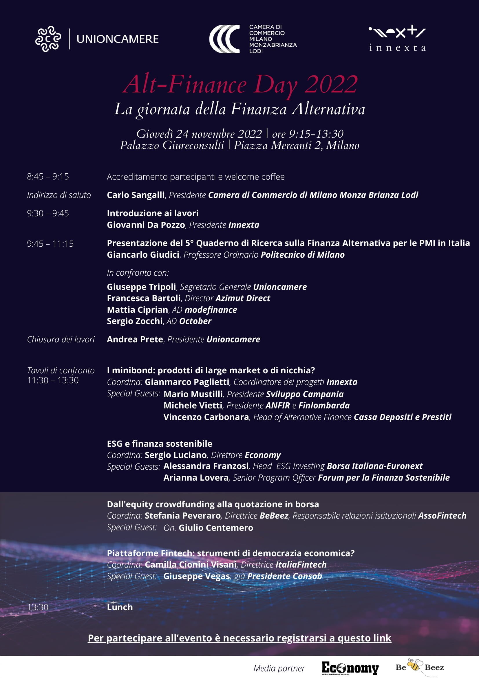 ITALIA ECONOMY Alt-Finance Day