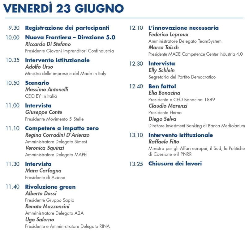 Italia Economy - 52° Convegno dei Giovani Imprenditori 