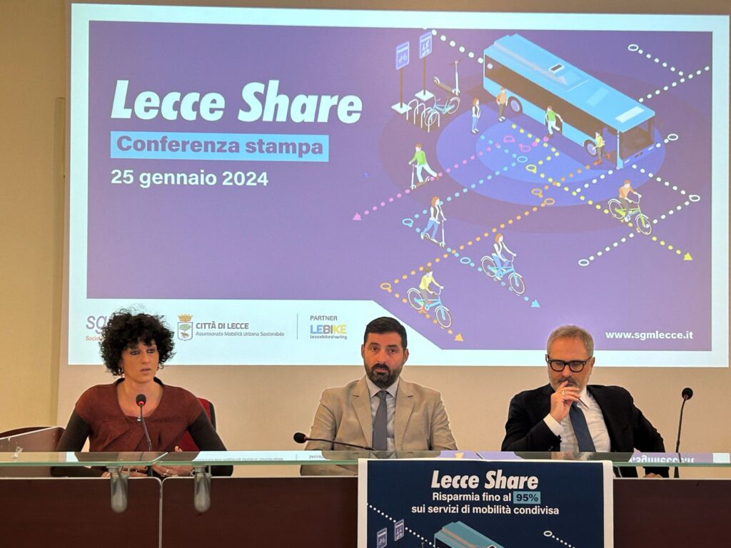 ITALIA ECONOMY - Mobilità sostenibile: al via “Lecce Share” ITALIA ECONOMY - Mobilità sostenibile: al via “Lecce Share”