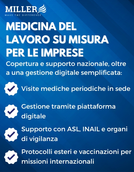 Miller - Medicina del lavoro su misura per le imprese.