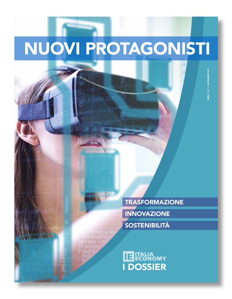Copertina I Dossier di Italia Economy - NUOVI PROTAGONISTI - Trasformazione, innovazione, sostenibilità